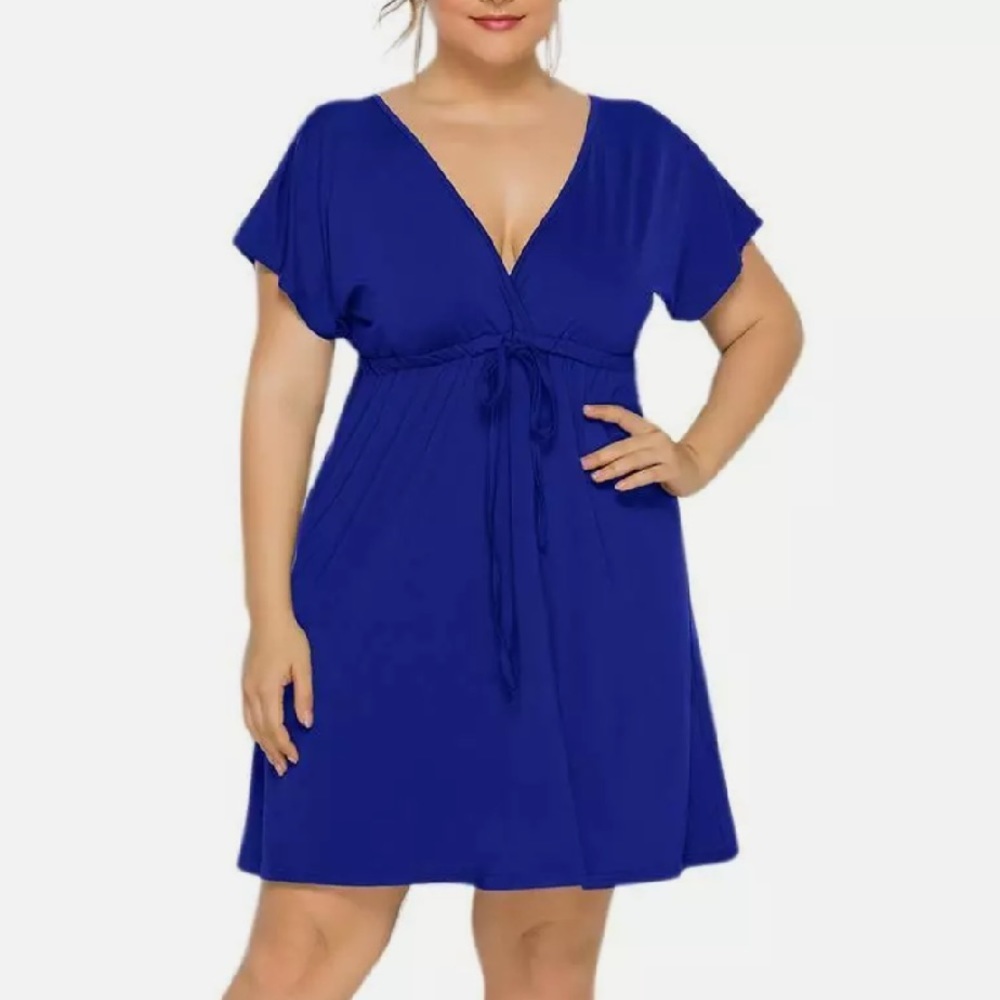 ✨Blue Polyester Dress - Picture 3 of 5